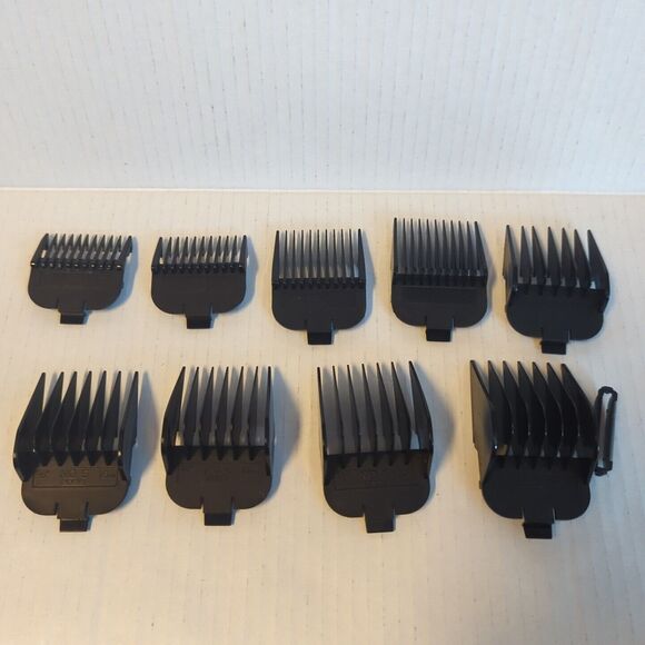 Andis Speed Master Genuine Combs Attachments Lot Of 9 Blade Clipper - Picture 1 of 7